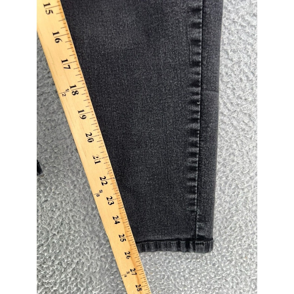 DEMOCRACY Women's Ab Technology 16W Skinny Ankle Jeans Mid-Rise Black Stretch - Picture 6 of 14